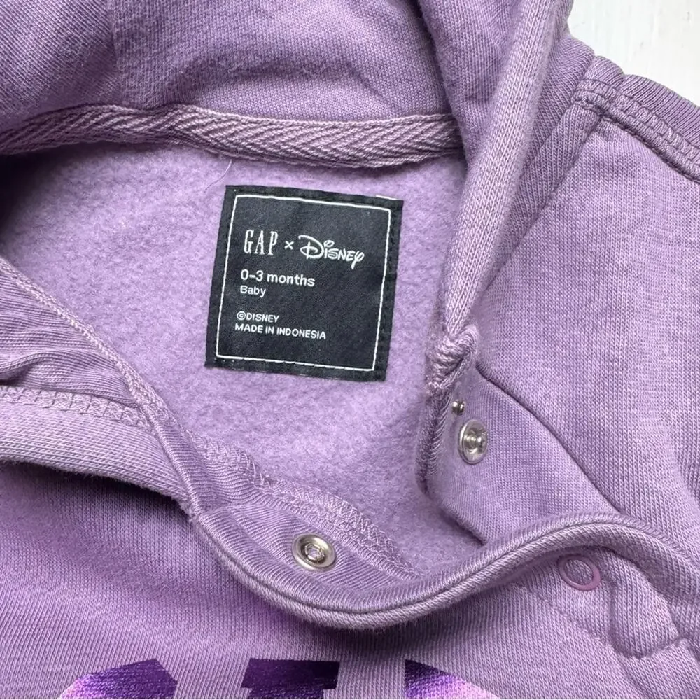 Baby Gap Kids Minnie Mouse Size Zipper Closure One Piece Sz 0-3 M New With Tags